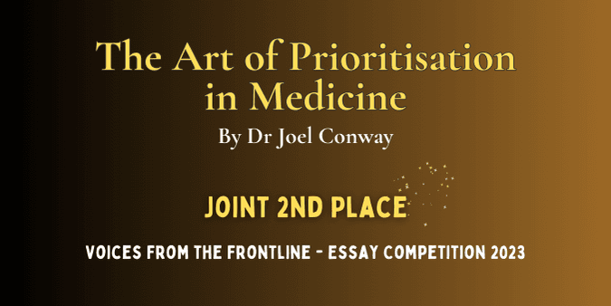 The Art of Prioritisation in Medicine: A Junior Doctor's Odyssey