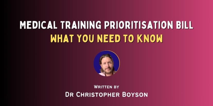 Medical Training Prioritisation Bill: What International Medical Graduates (IMGs) Need to Know